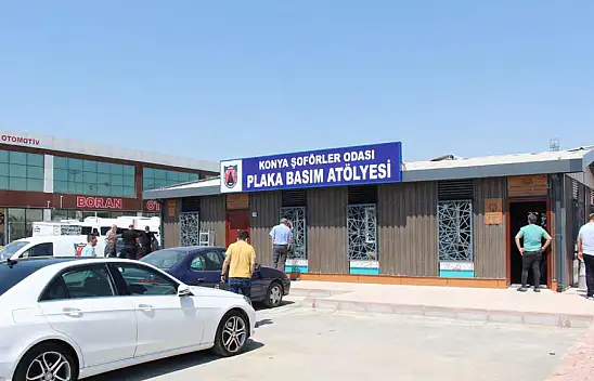 Konya'da plaka basım işlemlerinde yeni dönem! Nakit devri tarih oldu