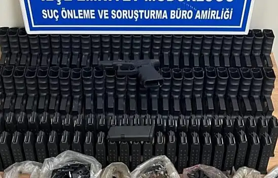 Konya'da polisten kaçamadı: Valizinden adeta cephanelik çıktı!