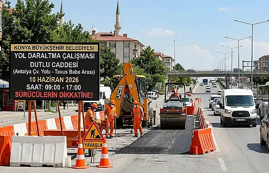 Konya'da sürücülere kritik uyarı! O güzergahta trafik daraltma olacak!