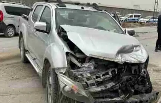 Konya'da tır ile kamyonet çarpıştı sürücü yaralandı