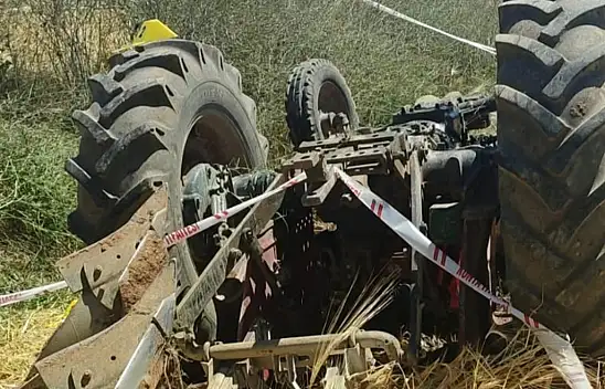 Konya'da yamaç arazide korkunç kaza! Traktör sürücüsü yaşamını yitirdi