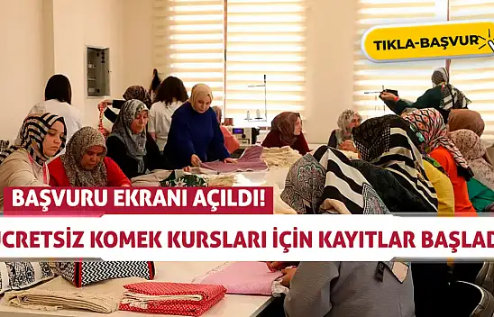 Konyalıların beklediği gün geldi: Başvuru ekranı açıldı! Ücretsiz KOMEK kursları için kayıtlar başladı