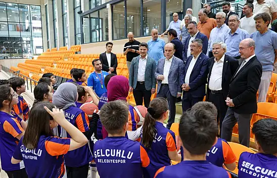 Selçuklu Sporcu Yetiştirme Merkezi'ne üst düzey ziyaret! Tesis tam not aldı!