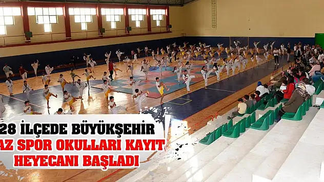 28 İlçede Büyükşehir Yaz Spor Okulları Kayıt Heyecanı Başladı