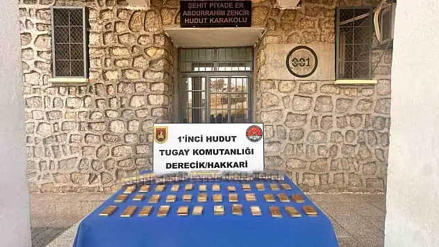 36 kilo sarma altın ele geçirildi