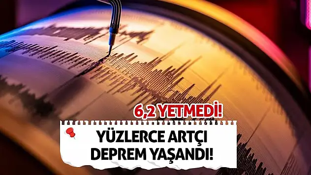 6,2 Yetmedi! Yüzlerce artçı deprem yaşandı!