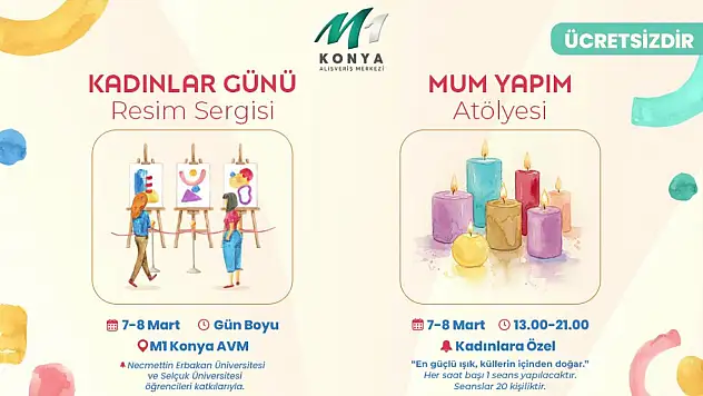 8 Mart'ın kalbi M1 Konya'da atacak