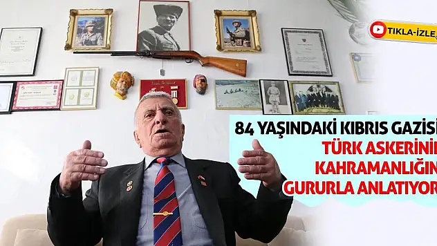 84 yaşındaki Kıbrıs gazisi, Türk askerinin kahramanlığını gururla anlatıyor!