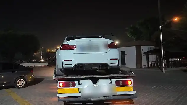 Abart egzozla drift atan sürücüye 55 bin lira ceza