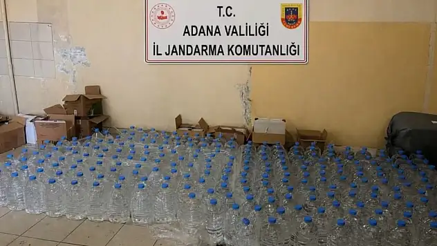 Adana ve Konya'da litrelerce kaçak alkole el konuldu!