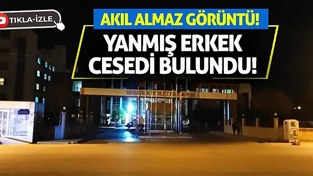 Akıl almaz görüntü! Yanmış erkek cesedi bulundu!
