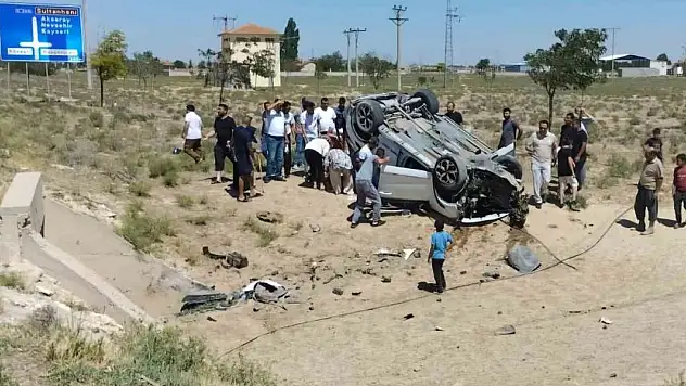 Aksaray'da trafik kazası: 2'si çocuk 3 yaralı
