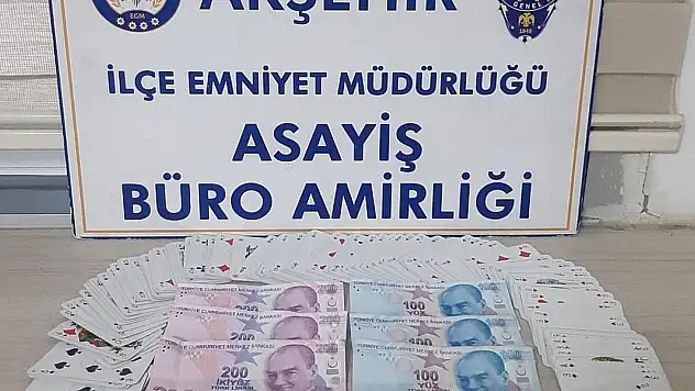 Akşehir'de kumar oynatanlara ceza