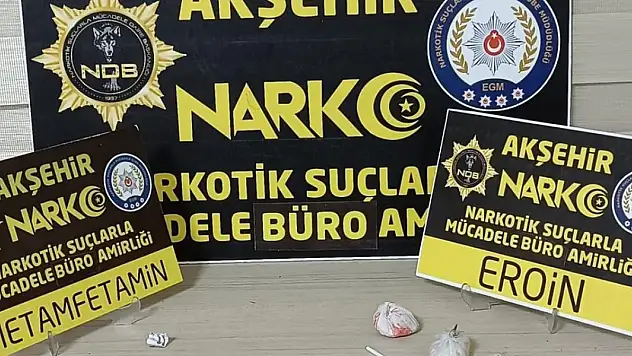 Akşehir'de uyuşturucu operasyonu