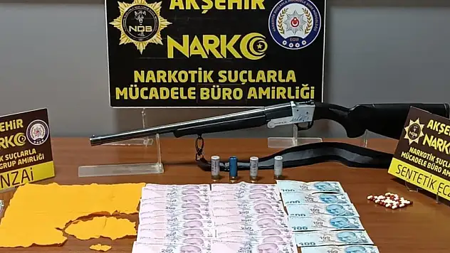 Akşehir'de uyuşturucu operasyonuna 1 tutuklama