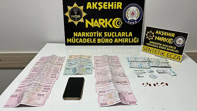 Akşehir'de uyuşturucu tacirlerine operasyon: 1 tutuklama