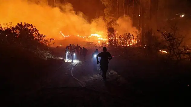 Alanya'da ormanlık alanda yangın çıktı