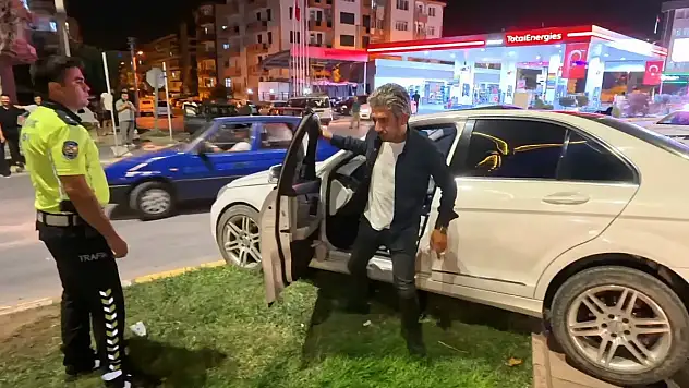 Alkollü sürücü, 'Hayvan mıyım ben' diyerek isyan etti!
