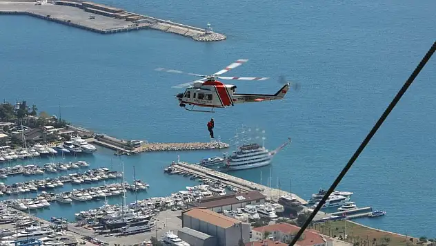 Antalya'daki 23 saatlik teleferik operasyonu tamamlandı