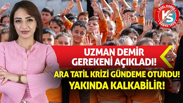 Ara Tatil Krizi Gündeme Oturdu! Yakında Kalkabilir!