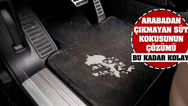 Arabadan çıkmayan süt kokusunun çözümü bu kadar kolay!