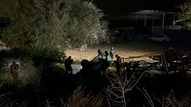 Araç şarampole devrildi: 1 ölü, 2 yaralı