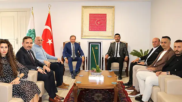 ASRİAD Konya Şubesi'nden KONESOB Başkanı Karabacak'a ziyaret