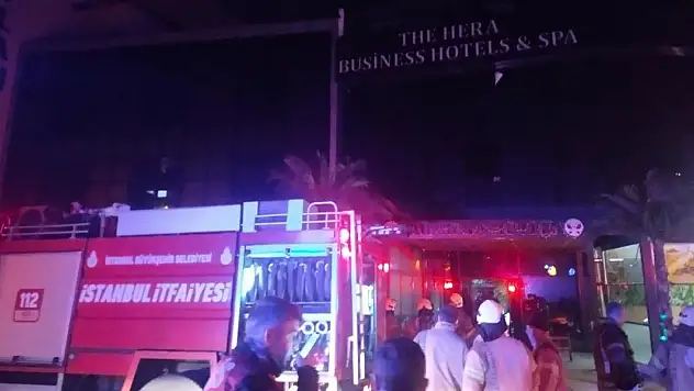 Ataşehir'de otel yangını: 5 yaralı
