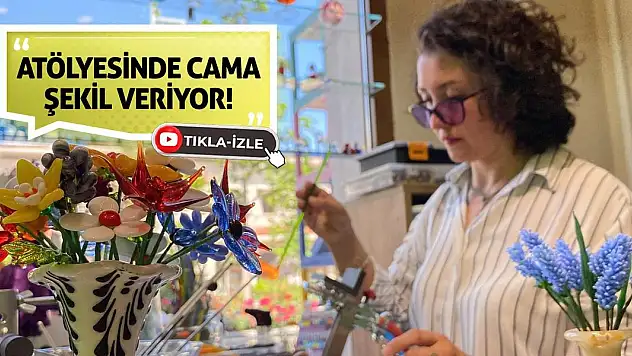 Atölyesinde Cama Şekil Veriyor!