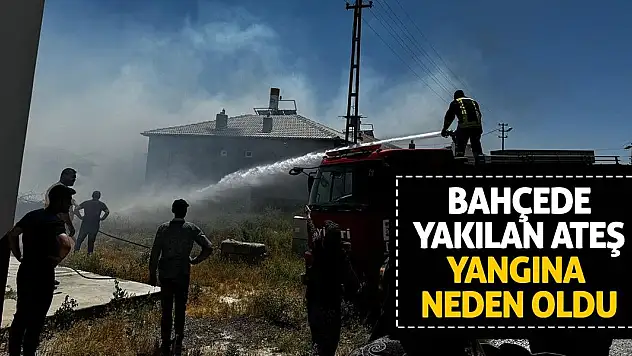 Bahçedeki Ocaktan Çıkan Ateş Yangına Neden Oldu