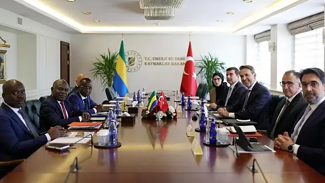 Bakan Bayraktar, Gabonlu bakanlarla görüştü