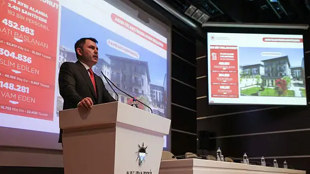 Bakan Kurum, afet sonrası yeniden inşa çalışmalarını anlattı