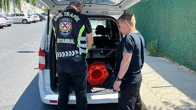 Başakşehir'de drift yapan sürücüye 56 bin 492 lira para cezası kesildi