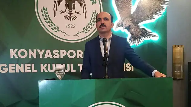 Başkan Altay'dan Konyaspor için önemli açıklamalar