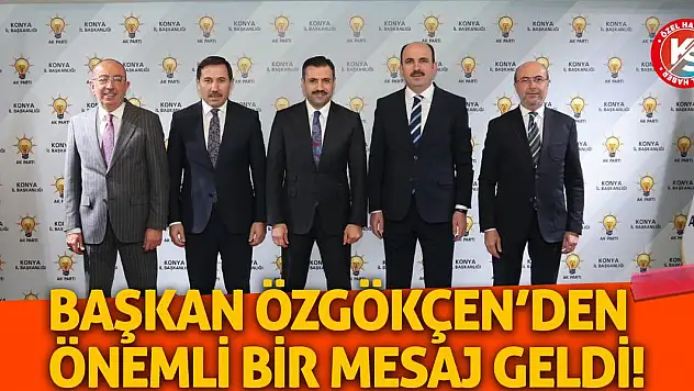 Başkan Özgökçen'den önemli bir mesaj geldi!