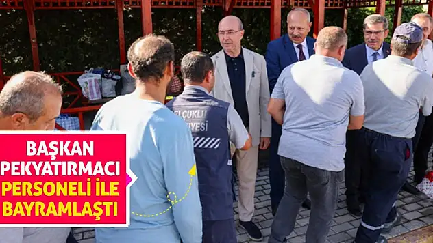 Başkan Pekyatırmacı Personeli İle Bayramlaştı