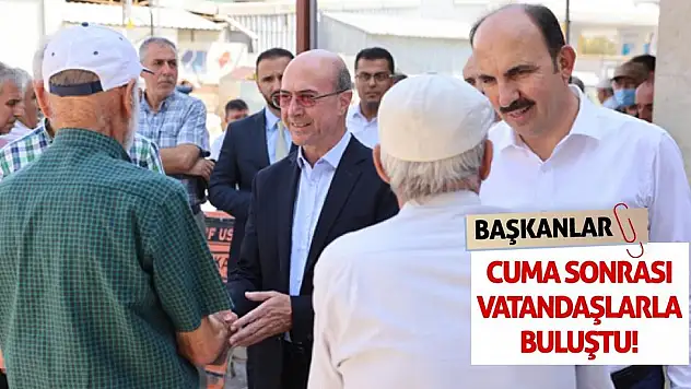 Başkanlar Cuma Sonrası Vatandaşlarla Buluştu!
