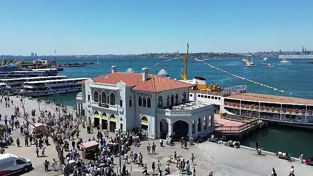 Bayramda iskelelerde yoğunluk yaşandı