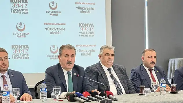 BBP Genel Başkanı Destici, Konya'da gazetecilerle bir araya geldi