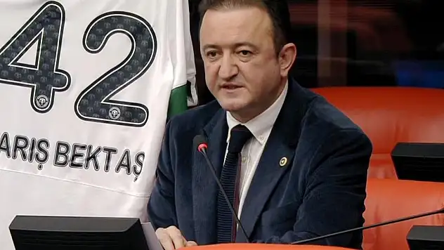 Bektaş'tan TBMM'de Konyaspor formasıyla çağrı: TFF ve MHK istifa etmelidir