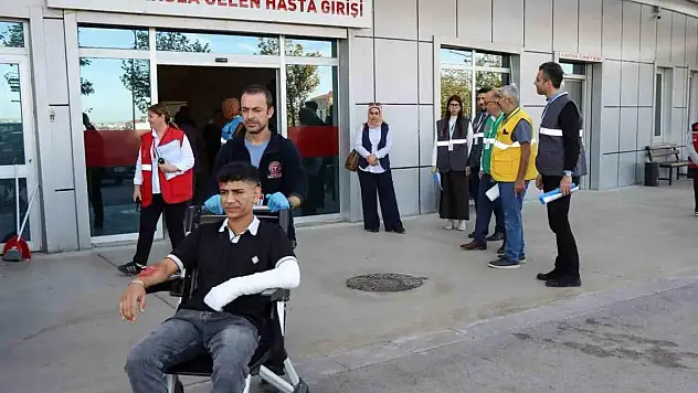 Beyşehir Devlet Hastanesinde tatbikat!