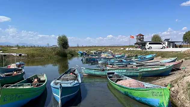 Beyşehir Gölü'ndeki balıkçı tekneleri denetlendi