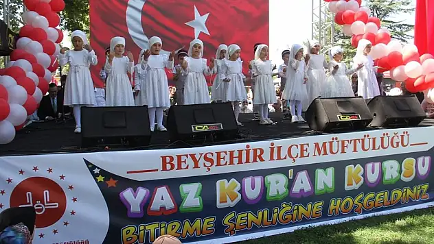 Beyşehir'de Yaz Kur'an Kursları Bitirme Şenliği Düzenlendi!