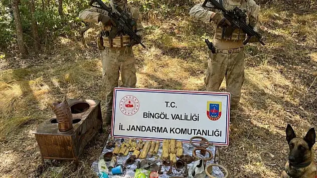 Bingöl'de terör örgütü PKK/KCK'ya ait sığınak bulundu
