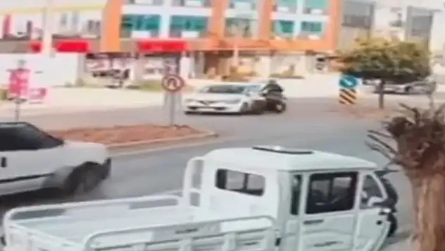 Bodrum'daki kaza güvenlik kamerasına yansıdı