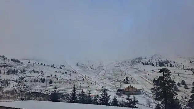 Bolu'da kar yağışı