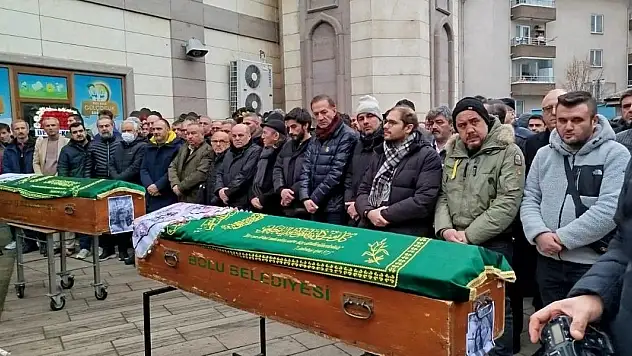 Bolu'daki otel yangınında hayatlarını kaybeden anne ve kızı son yolculuğuna uğurlandı