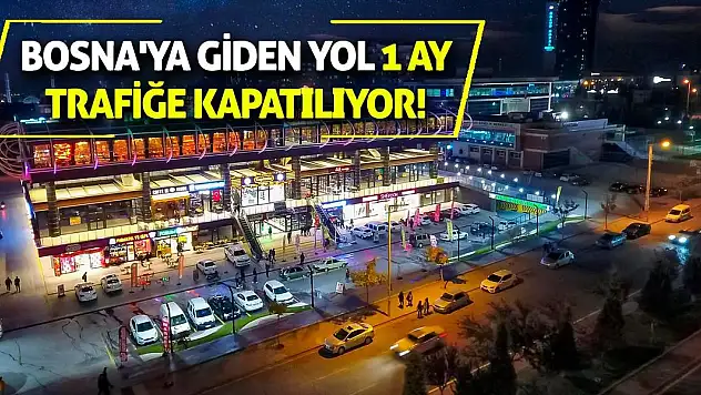 Bosna'ya giden yol 1 ay trafiğe kapatılıyor!