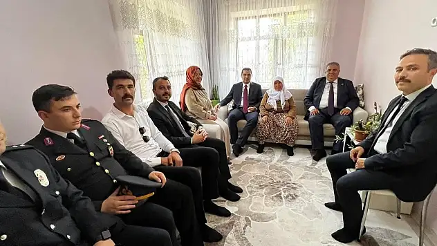 Bozkır'da 15 Temmuz gazisi Albay Aziz Yılmaz ziyaret edildi!
