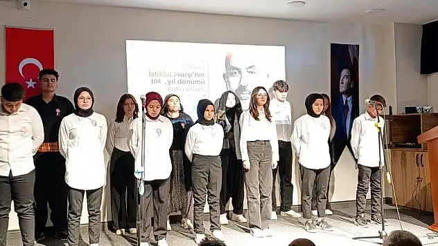 Bozkır'da İstiklal Marşı'nın kabul yıl dönümü programı